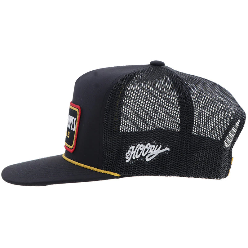 CLCR118 Hooey Cactus Ropes Ball Cap- Black/Yellow