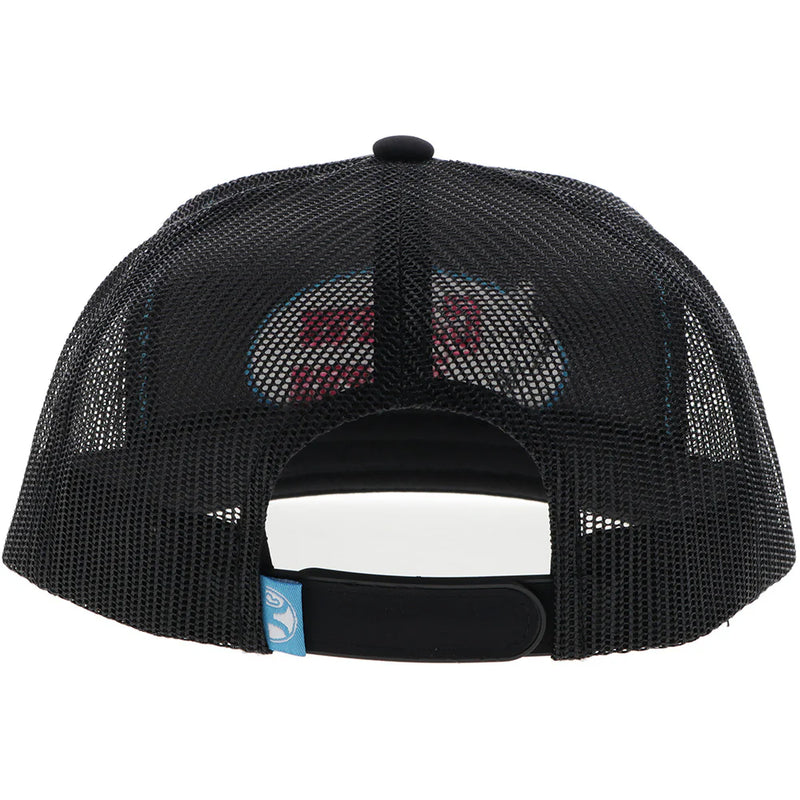 CLCR113 Hooey Cactus Ropes Ball Cap- Black/Pink/Blue