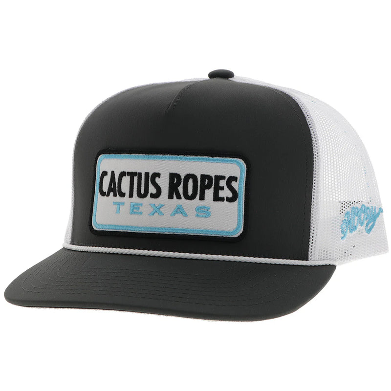 CLCR108 Hooey Cactus Ropes Ball Cap- Grey/White/Turq