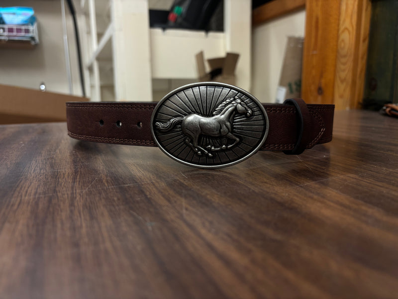 CL24090BE5-XL Belt Arena Ace - Boys - Serpentine Emboss & Brwn Billets