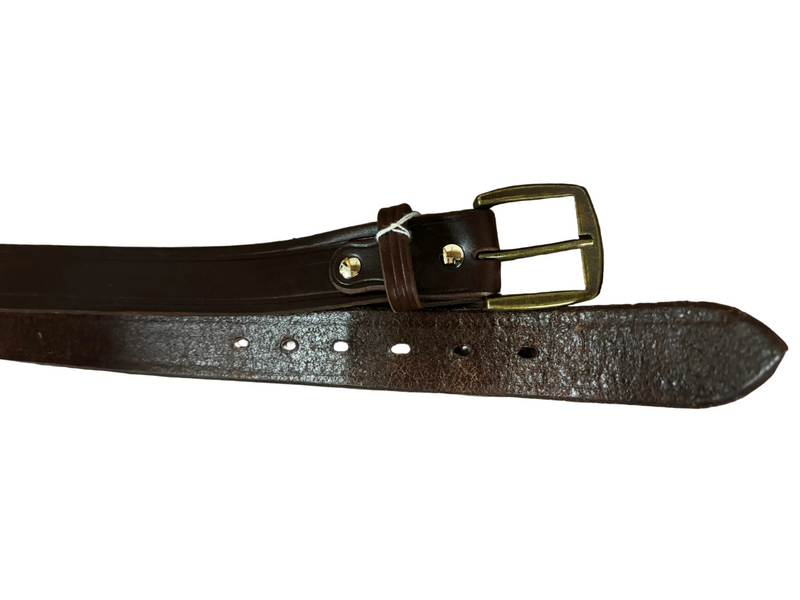 CLBELT-T1E Brown Men's Plain Leather Belt