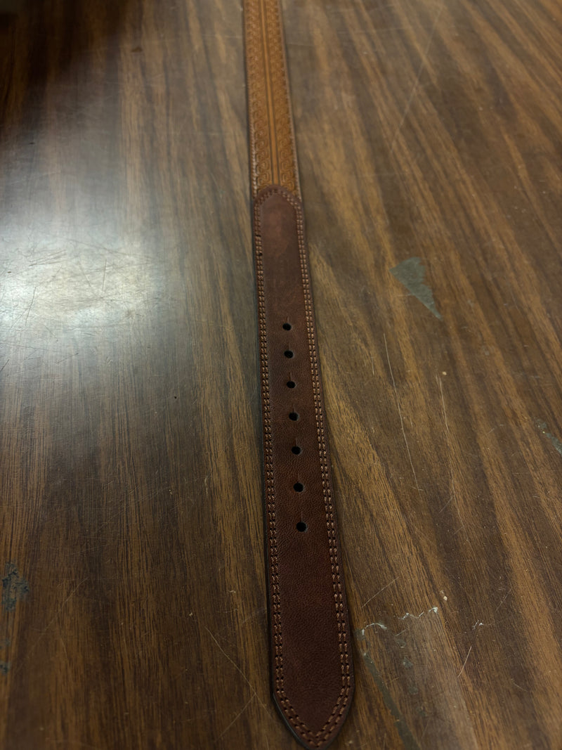 CL24090BE5-XL Belt Arena Ace - Boys - Serpentine Emboss & Brwn Billets