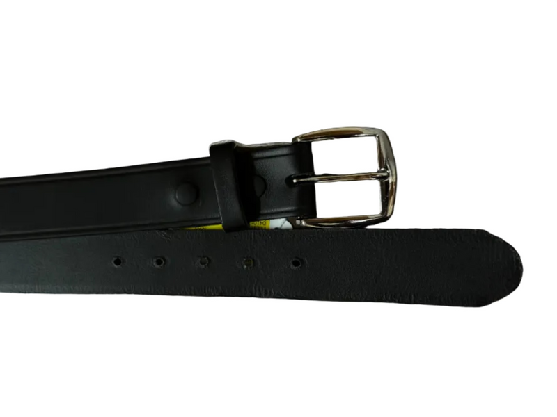 CLBELT-T1E Black Men's Plain Leather Belt