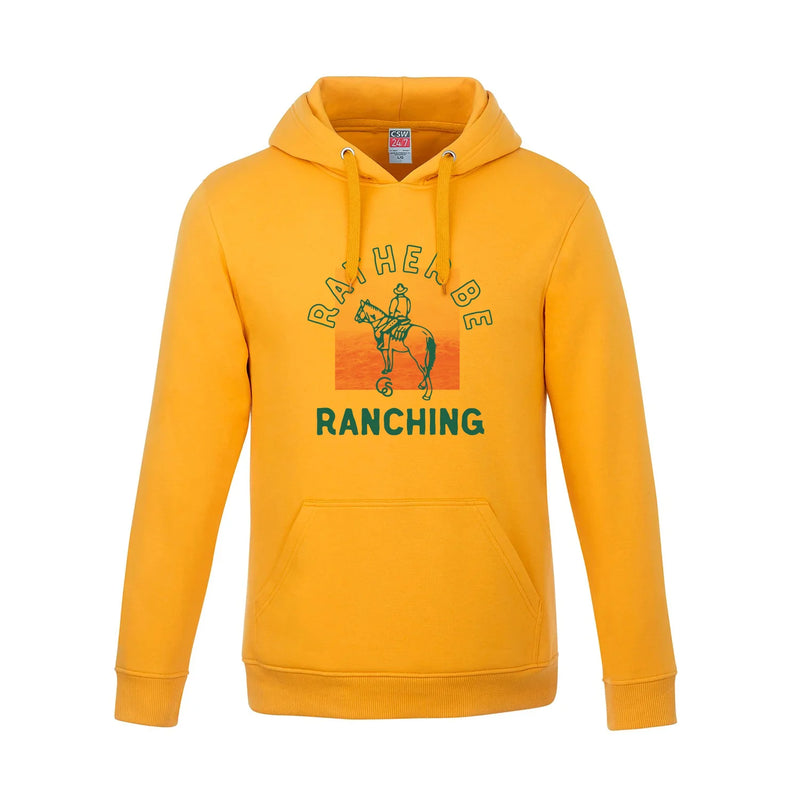 CLHOODIE132-S-Gold Unisex Cowboy Sh*t Hoodie - Rather be Ranching