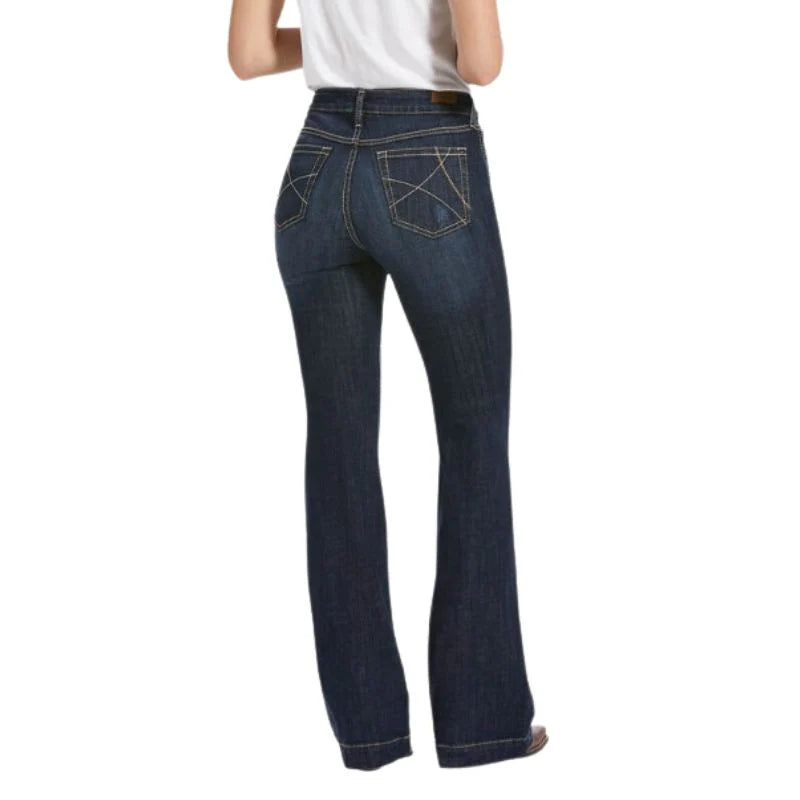 CL10032550-Ariat Ladies Jeans-High Rise Slim Trouser-Rascal