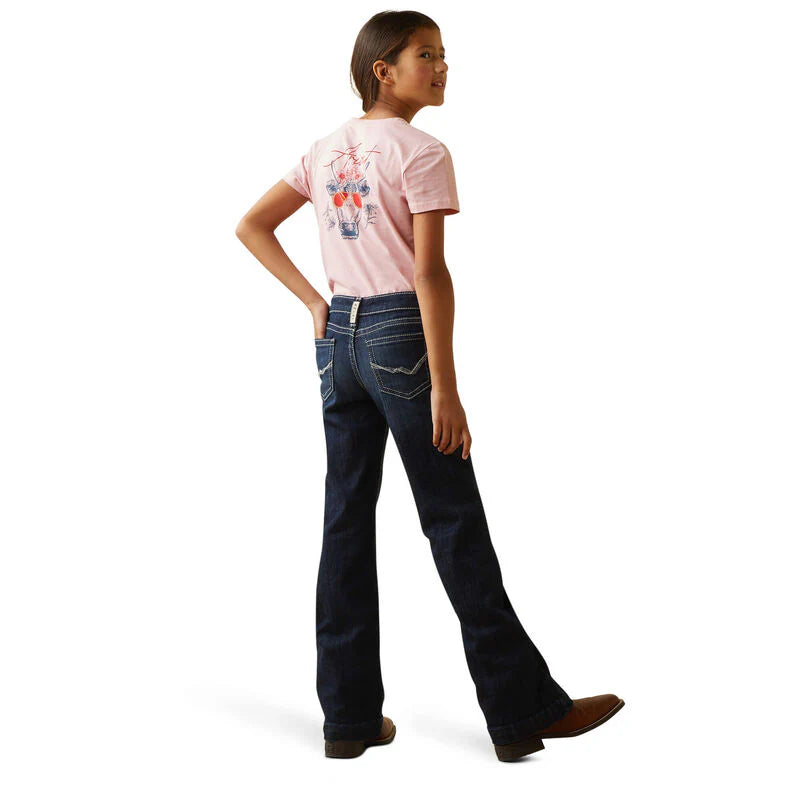 CL10043205-16-Regular Jeans Girls Ariat REAL Stretch Trouser Nightshade