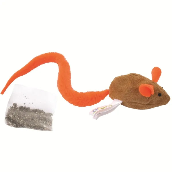 PS764-88326 Coastal Turbo Cat Toy- Mouse with Belly Catnip