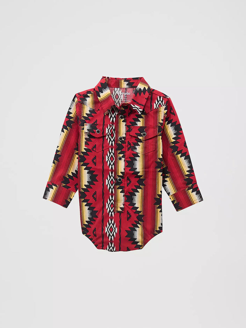 CL112369546 Baby Boy Wrangler Western L/S Shirt- Aztec