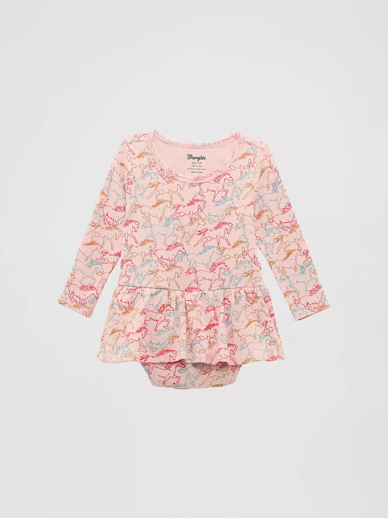 CL112371931 Wrangler Baby Girl Onsie w/ Horses