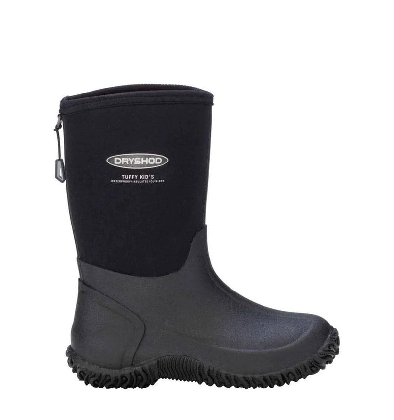 CLTUF-KD-Y1-Black Boot Dry Shod "Tuff Kids"