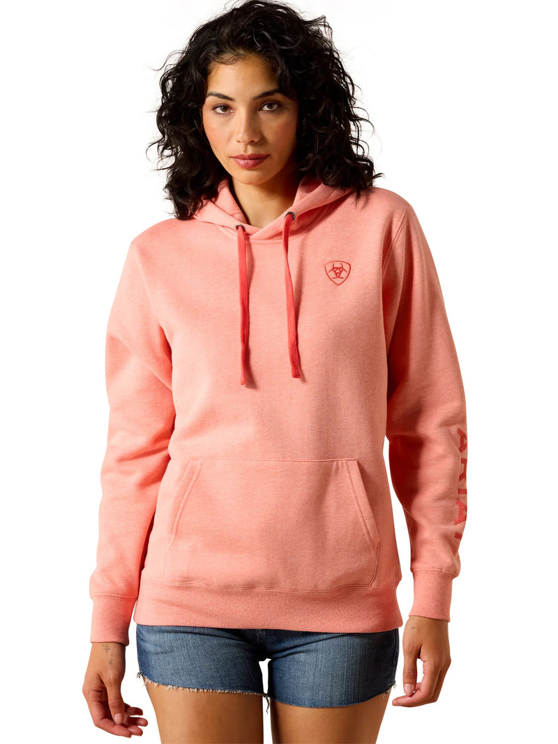 CL10071458 Ariat Ladies 2.0 Hoodie- Peach