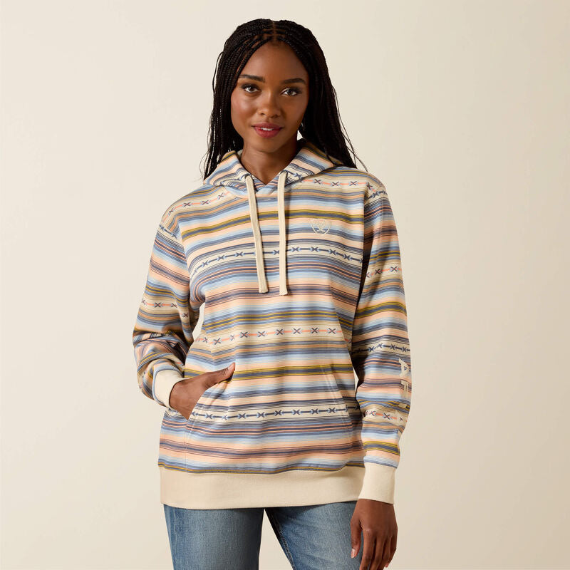 CL10071433 Ariat Ladies 2.0 Hoodie-Multi Stripes