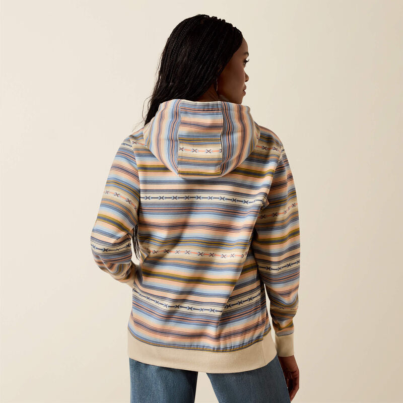 CL10071433 Ariat Ladies 2.0 Hoodie-Multi Stripes