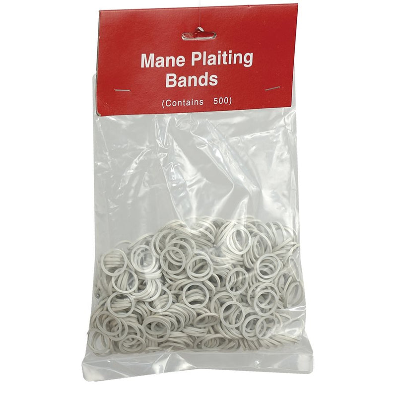 TK374480--White Braiding Bands Rubber for Mane/Tail