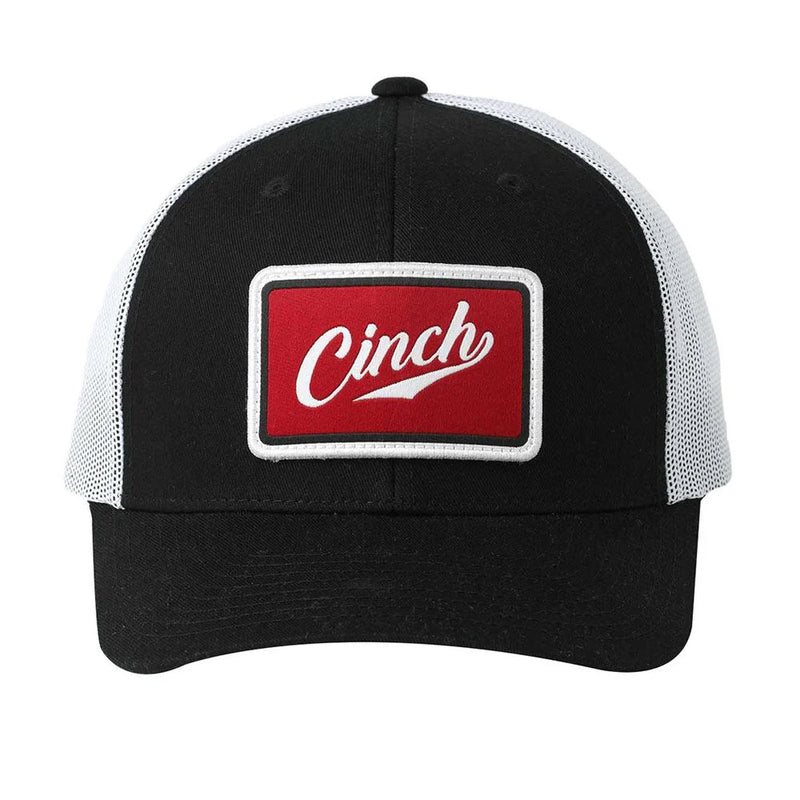 CLMCC0660653 Ball Cap Cinch Curve Trucker- Red/White/Black