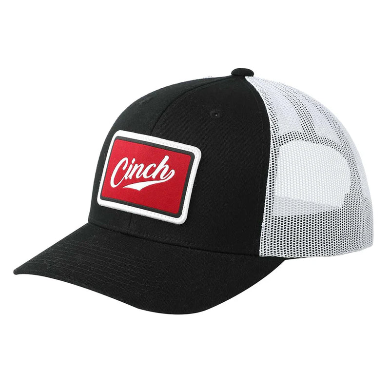 CLMCC0660653 Ball Cap Cinch Curve Trucker- Red/White/Black