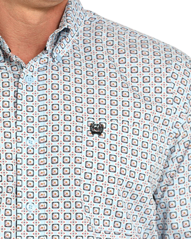 CLMTW1106049 Men's Cinch L/S Button-Small Flower Print