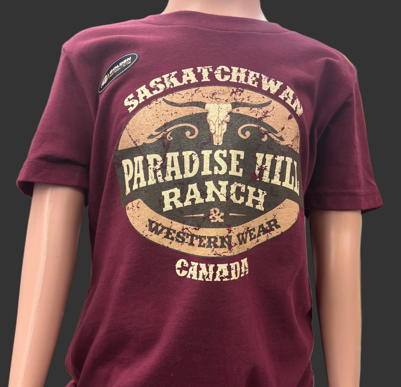 CLBC3001 (SIZE MEDIUM) Paradise Hill Ranch & Western Wear- Youth Tee