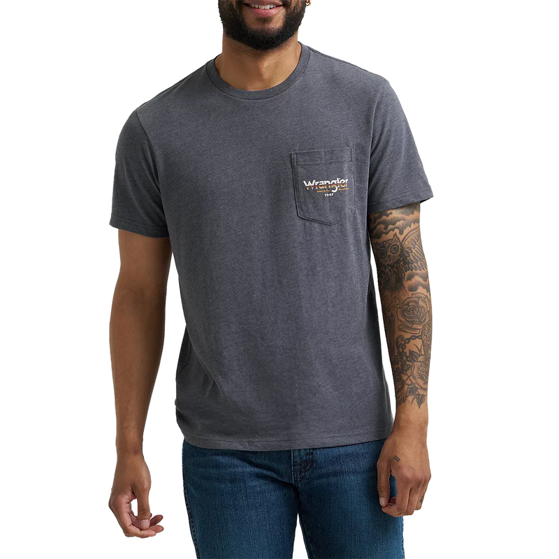 CL11236845 Wrangler Men's Tshirt- 1 Pocket Logo On Back