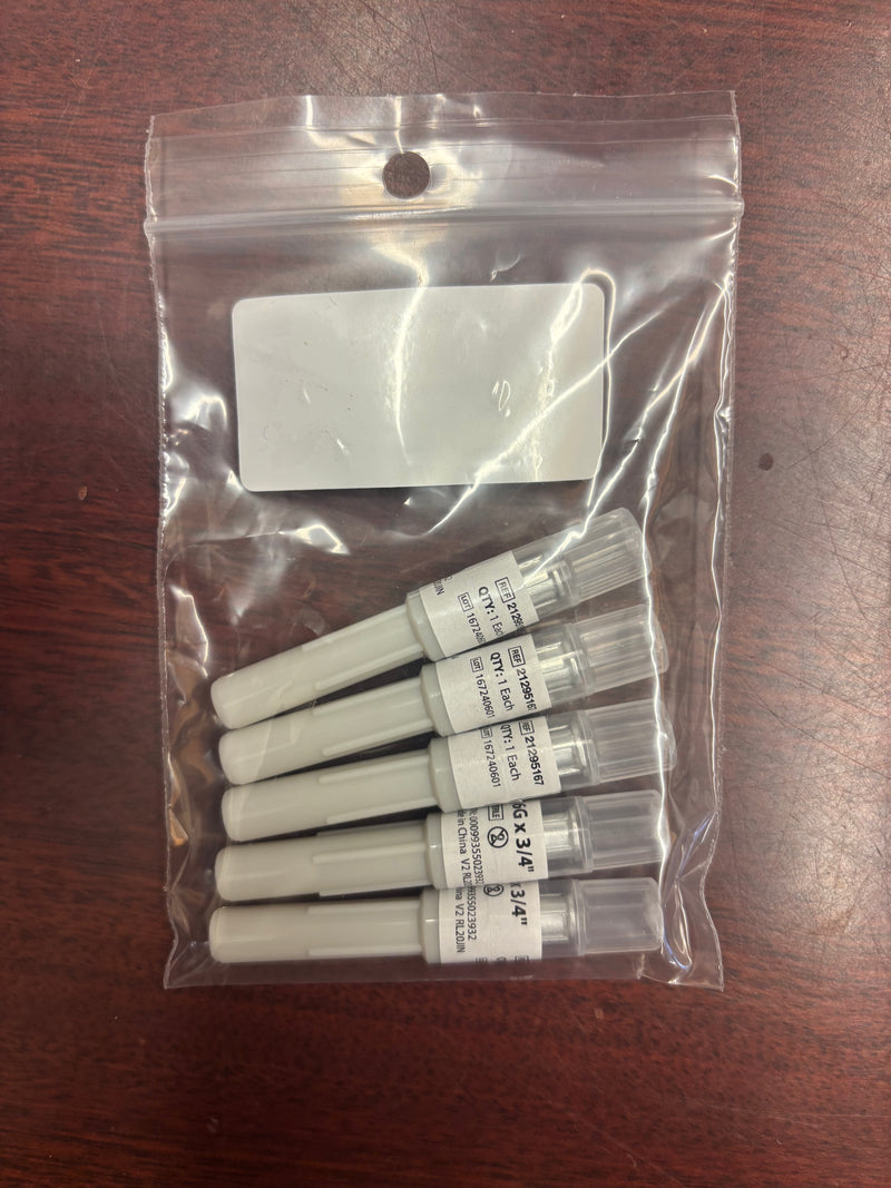 AC100473 Needle Aluminum Hub 16g x 3/4" 5Pk