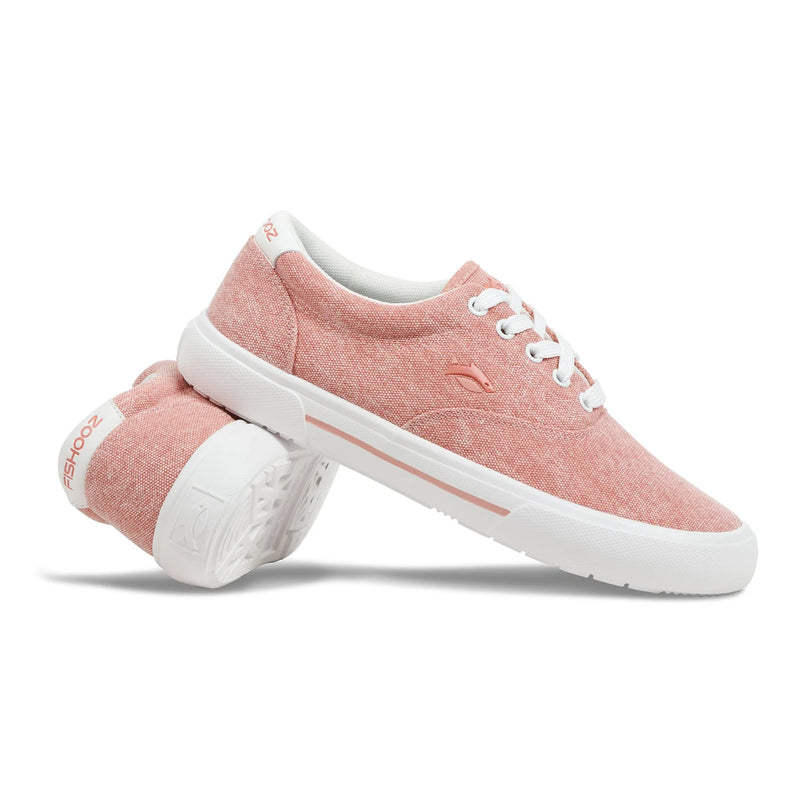 CLSUN-WSO Fishooz Women's Sunwashed Slip On- Corral/White