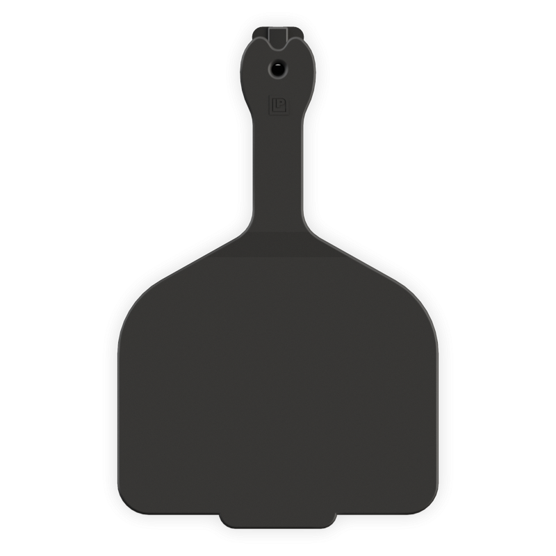 ACFEEDLOT-LEADER--Black LEADER Feedlot Tag One Piece