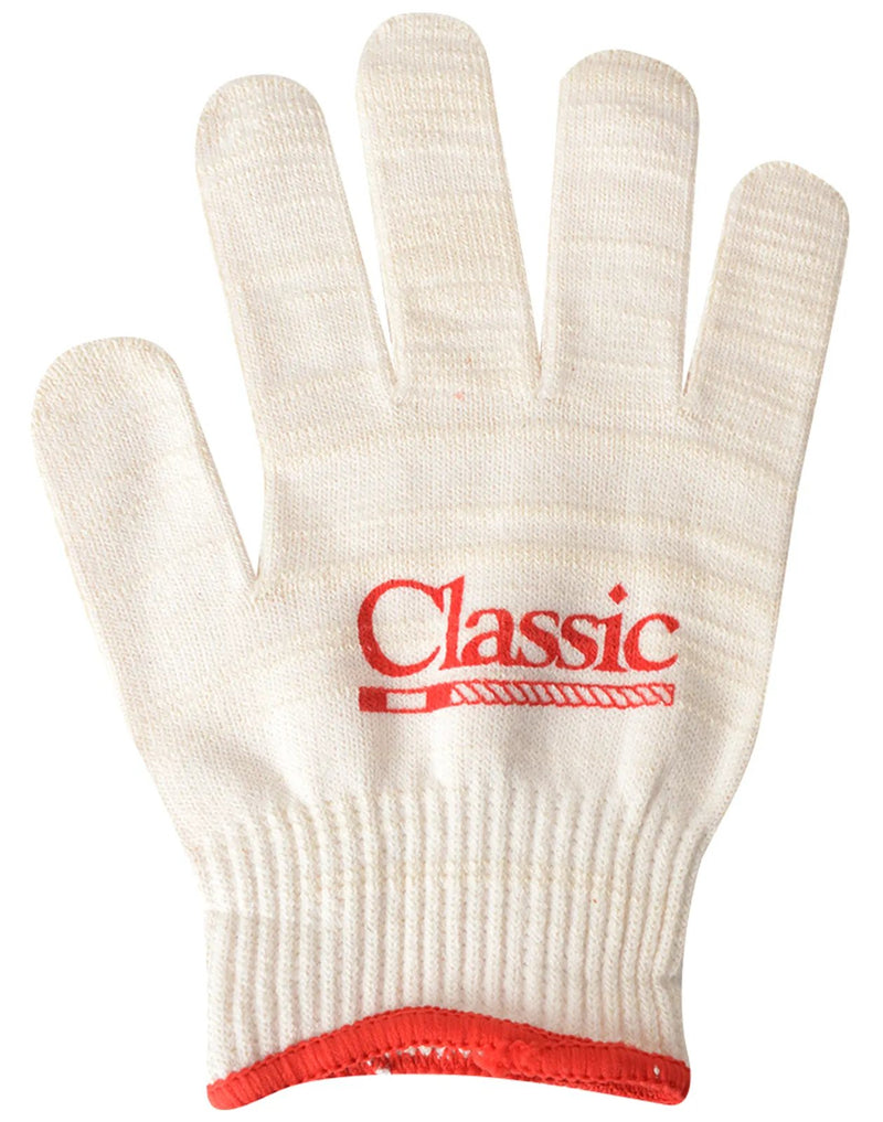 TKCGLOVE08-KID Classic Roping Glove (White) 12 PK