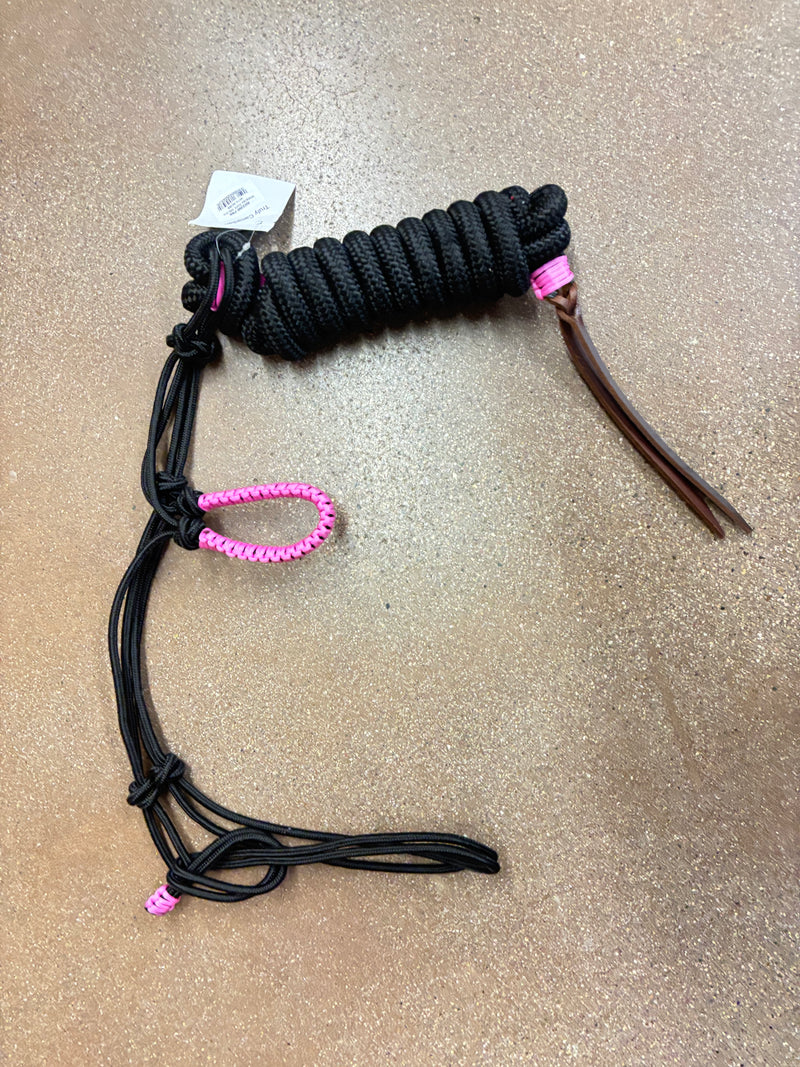 TKRH3360 Working Rope Halter w/ Braiding Colored
