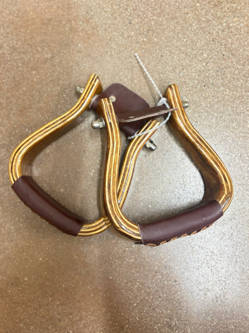 TKWA3802 Stirrups True Wooden Finish 2"