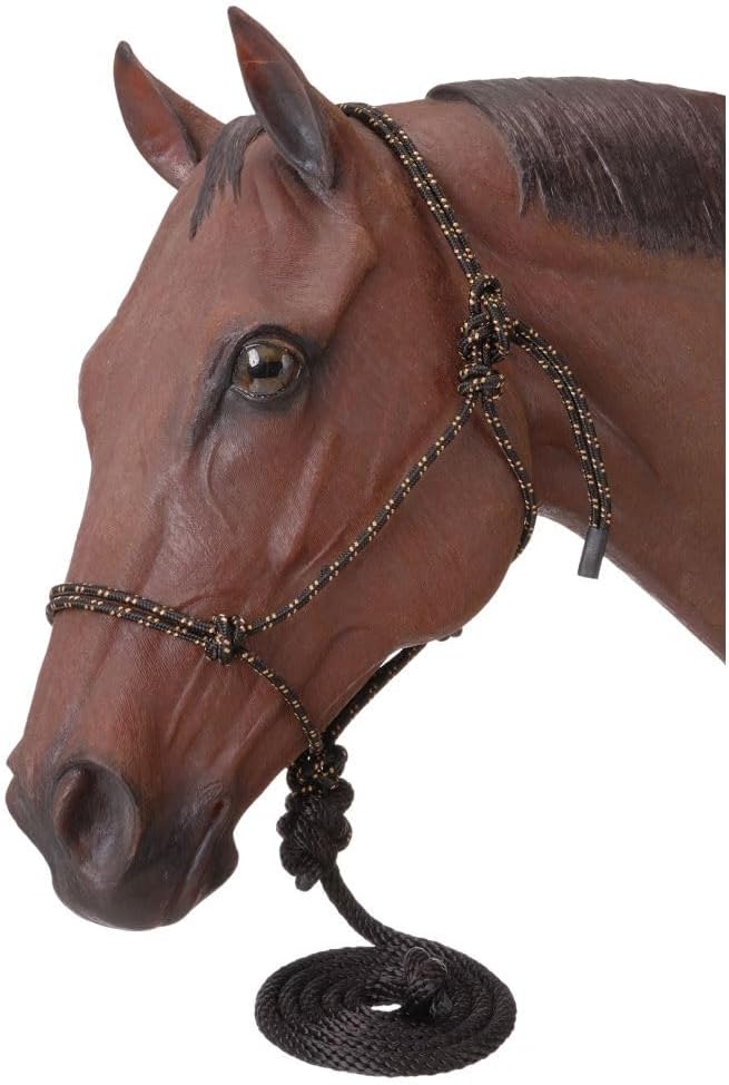 TK50-1010P-Black Halter Rope Pony