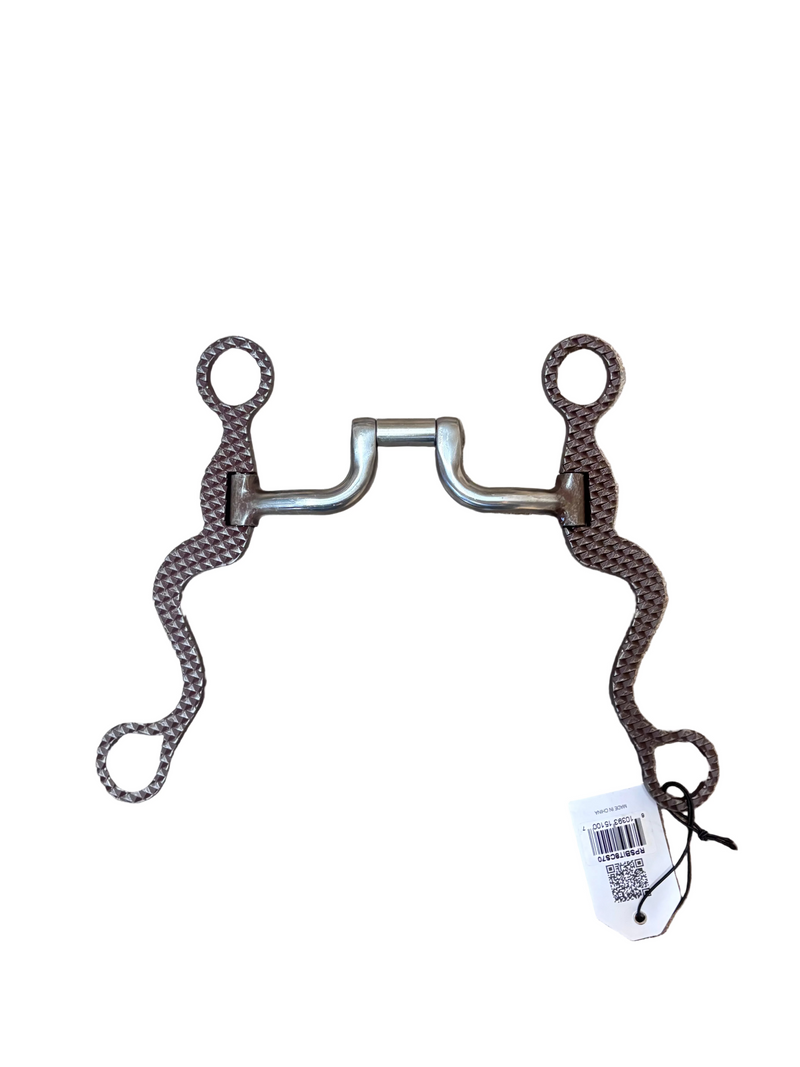 TKRPSBIT8CS70 Classic Equine Performace Bit Low Port 8" w/ Rasp Sides