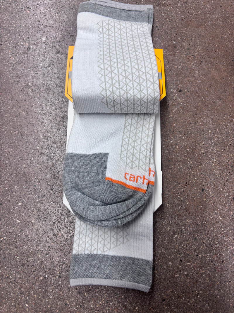 CLSC8012-White Socks Mens- Lightweight Durable Crew