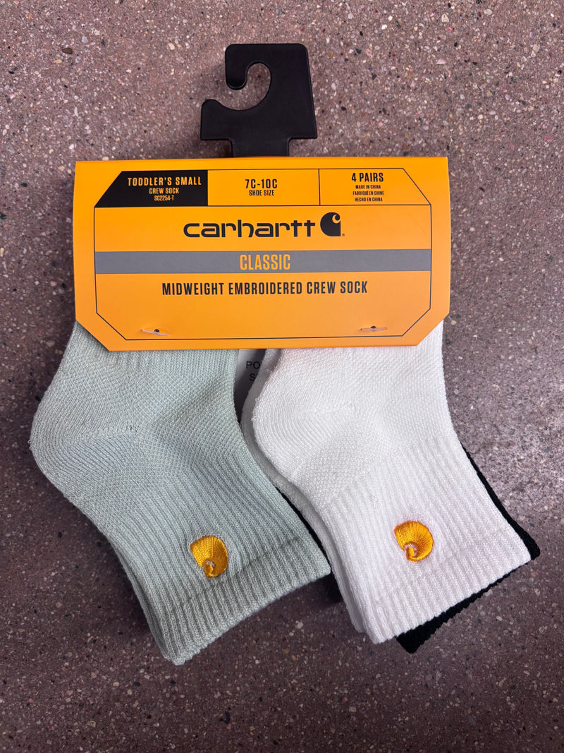 CLSC2254T Carhartt Toddler Socks 4pk