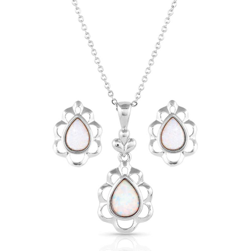 BGJS5620 Jewelry Set - Mystic Snow White Opal
