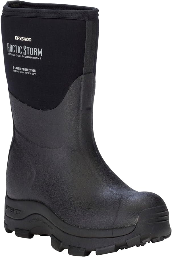 CLARS-MM-14-Black Boot Dry Shod "Arctic Storm" Mid Mens