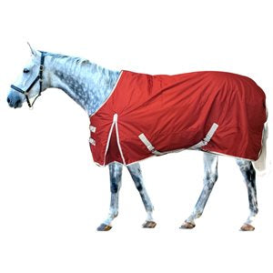 TK862242-76"-Red/Gry Blanket Turnout Eco 600D Waterproof and Breathable