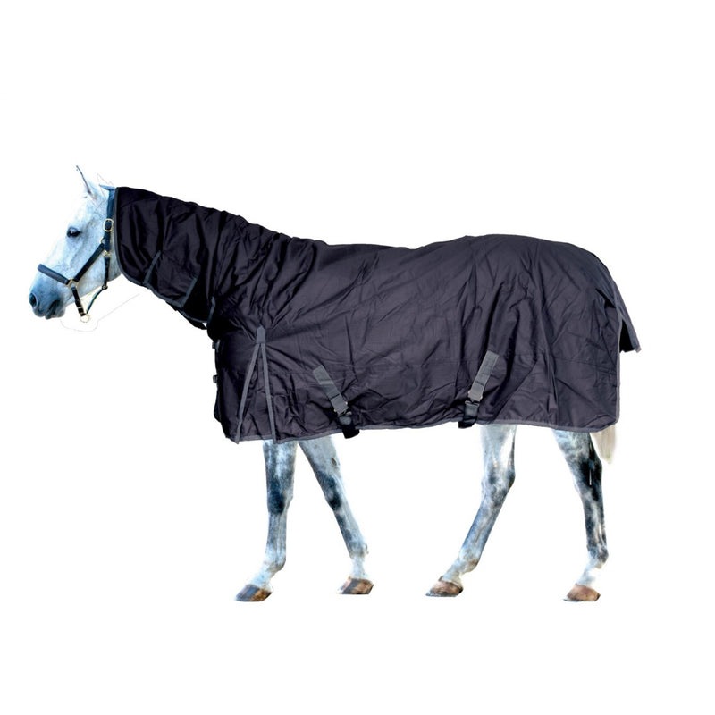 TK862261-76"-CHAR/GRN Combo Blanket Turnout Eco 300G Waterproof and Breathable