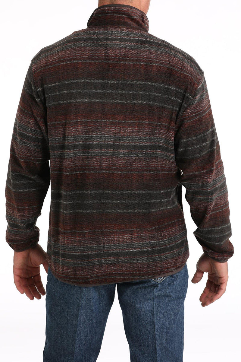 CLMWK1514023-Brown Mens Cinch Polar Fleece