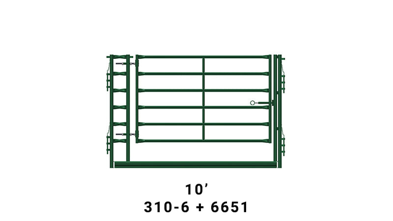 LE310-6 10'x6' U-Frame Fits 8'X5'  Gate