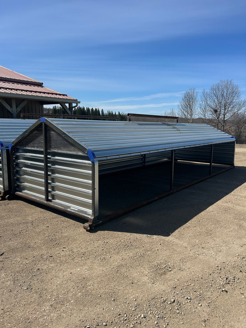 LECALFSHELTER-24' 24' Galvanized Calf Shelter