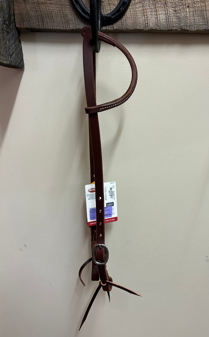 TK10-0508 Headstall Sliding Ear 5/8" SS Canyon Rose Work Tack