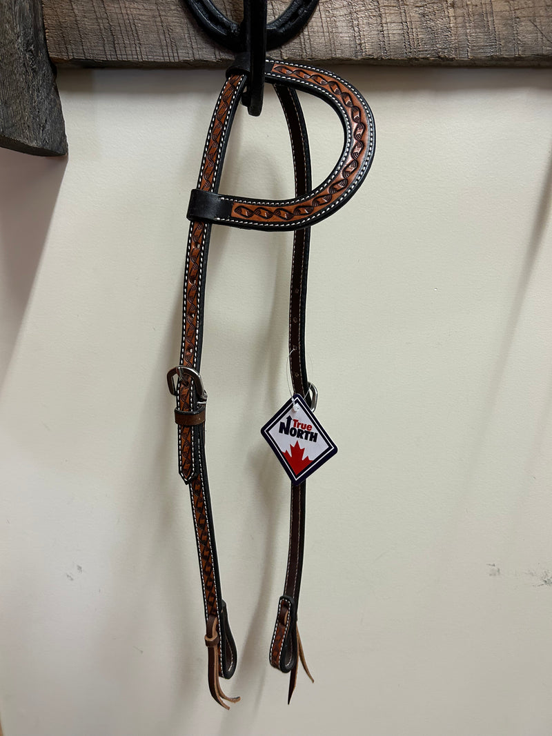 TKWB2742 Headstall One Ear Two Tone Diamond Tooling