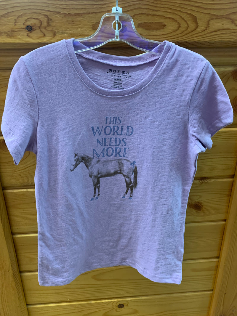 CL03-009-5013-2052-Lilac Girls Roper s/s Tee "The World Need More Horses"