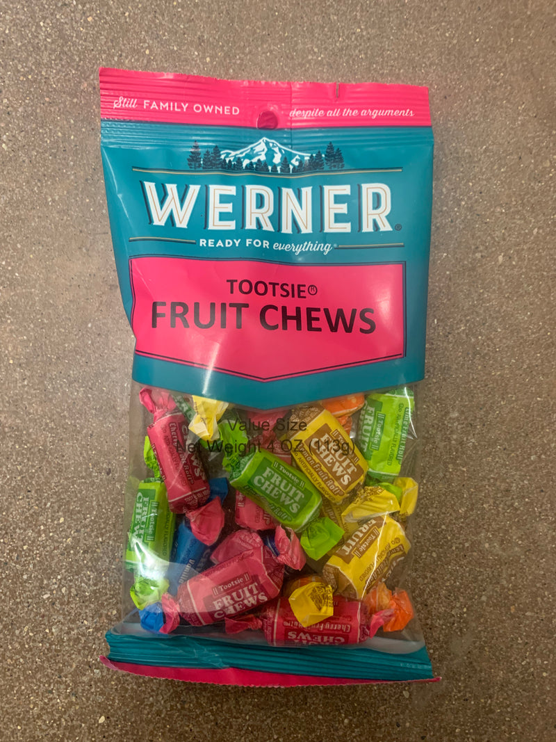 BGWE80184 Werner Candy - Tootsie Fruit Chews - 113g