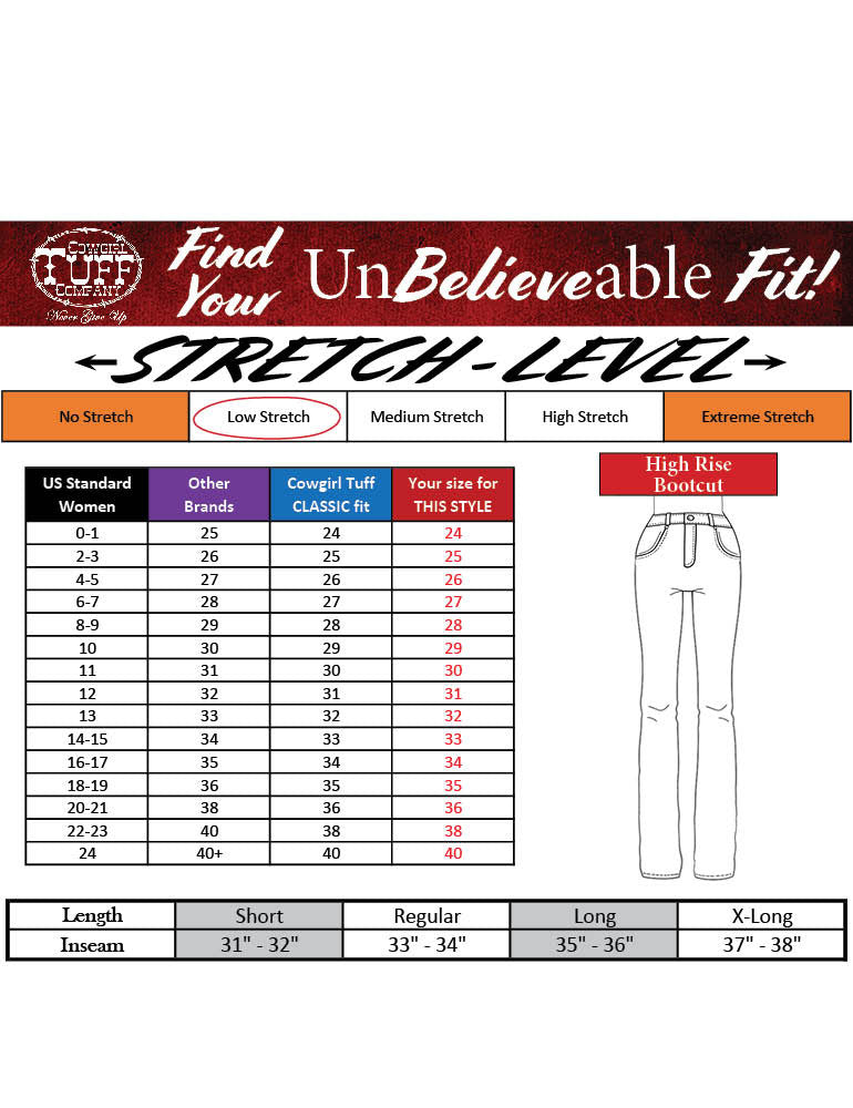 CLJEMPOW Ladies Cowgirl Tuff  "Empower" Bootcut