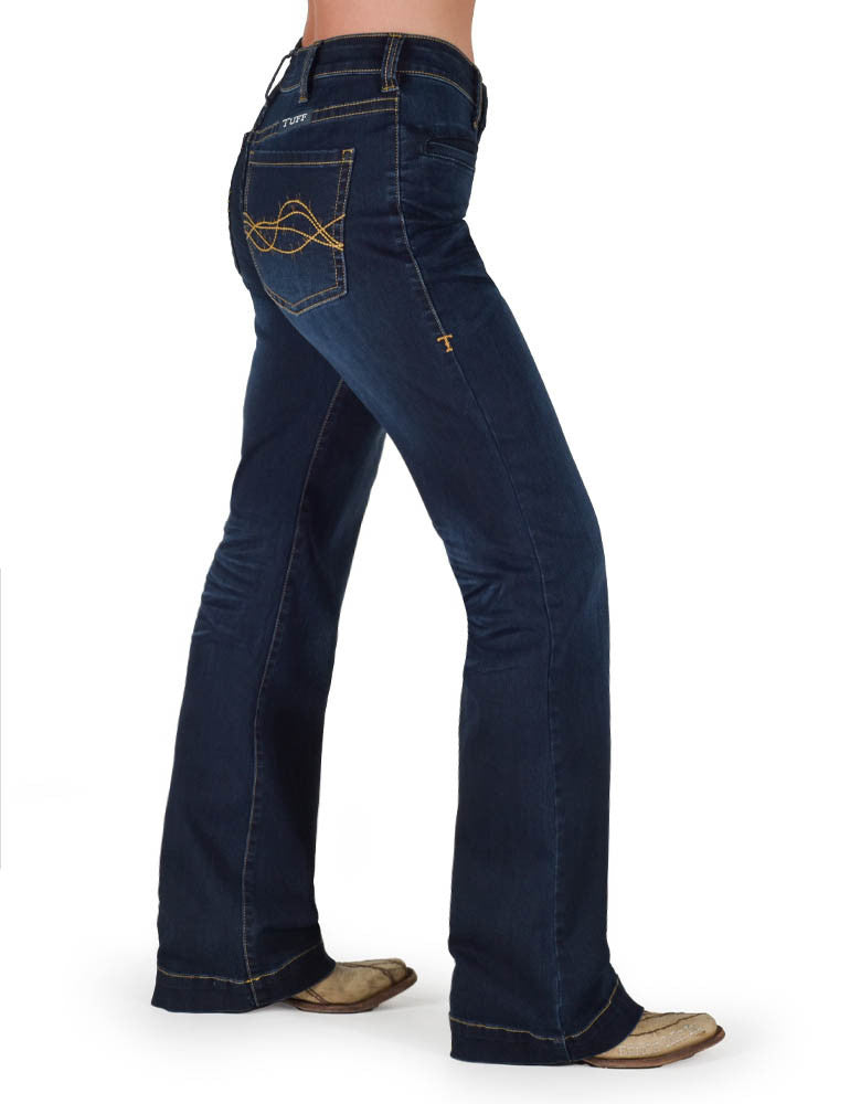 CLJPLTNM Ladies Cowgirl Tuff  "Platinum" Bootcut