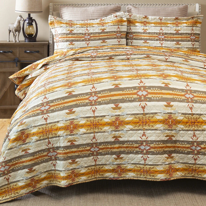 BGJW269 Amarillo Sunset Quilt Set - King