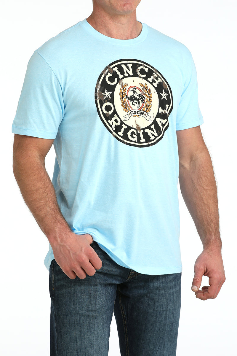 CLMTT1690714 T-Shirt - Cinch Original Logo - Baby Blue