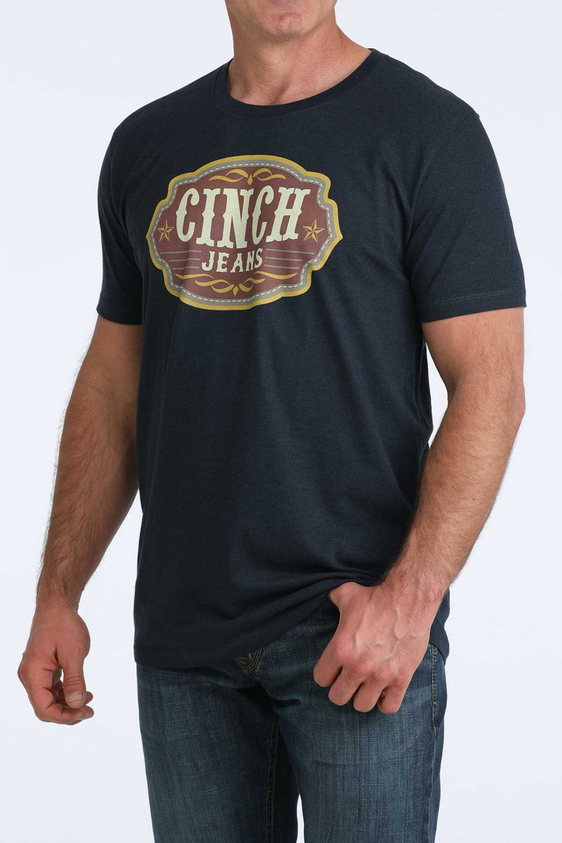 CLMTT1690719 Men's Cinch Tshirt- Navy (Buckle Logo)