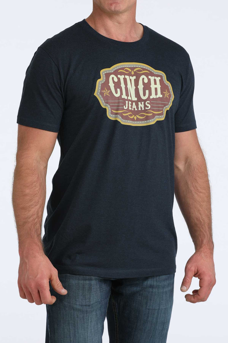 CLMTT1690719 Men's Cinch Tshirt- Navy (Buckle Logo)